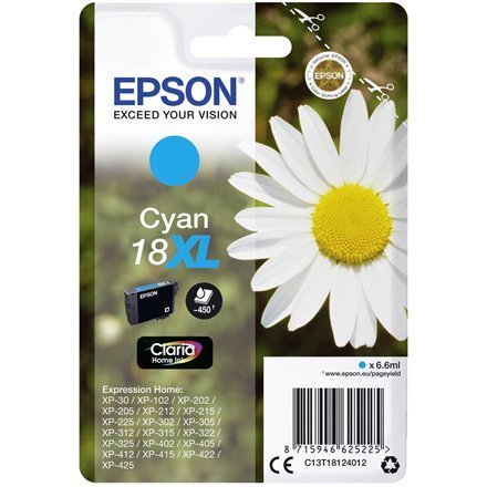 Epson 18XL Ink cartridge, Cyan цена и информация | Tindiprinteri kassetid | kaup24.ee