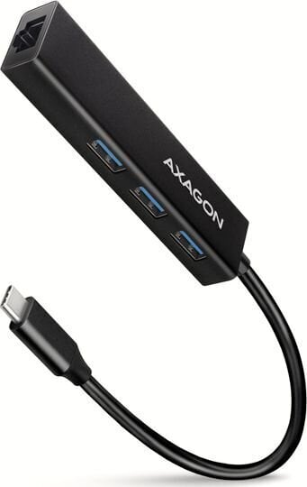 Axagon HMC-GL3A SuperSpeed USB-C hub + gigabit LAN hind ja info | USB jagajad, adapterid | kaup24.ee