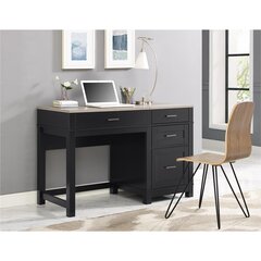 Письменный стол Dorel Home Carver, черный цена и информация | Компьютерные, письменные столы | kaup24.ee