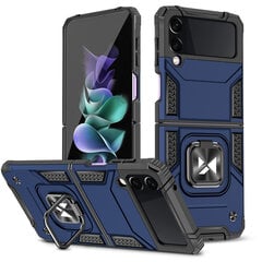 Wozinsky Ring Armor Samsung Galaxy Z Flip 4 jaoks, sinine hind ja info | Telefoni kaaned, ümbrised | kaup24.ee