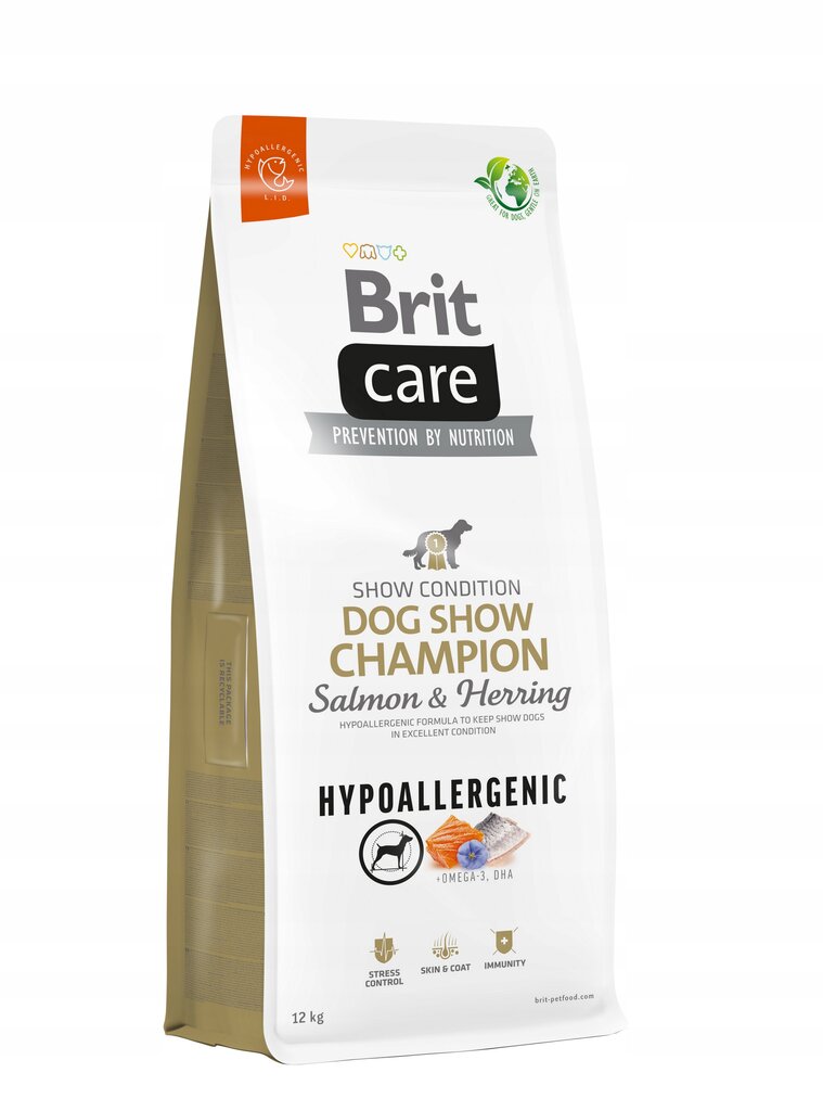 Brit Care Hypoallergenic Dog Show Champion koeratoit 12kg hind ja info | Kuivtoit koertele | kaup24.ee