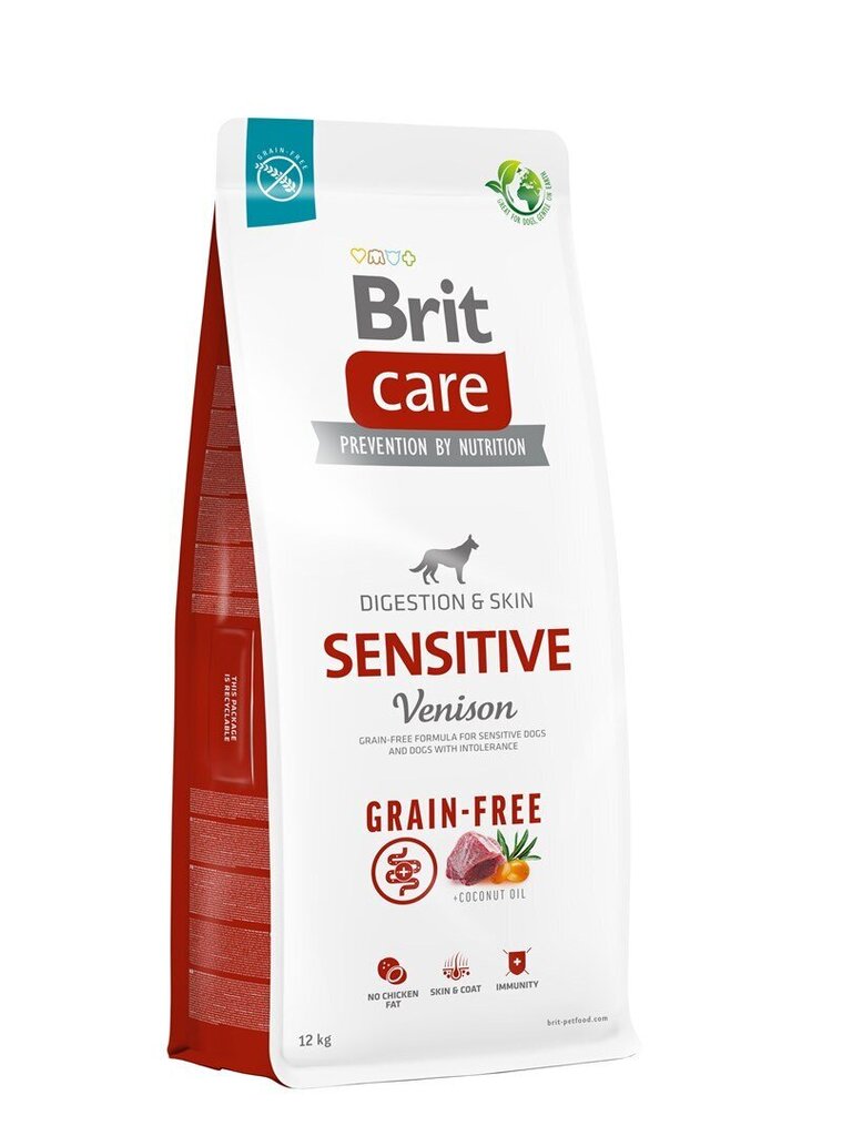 Brit Care Grain-Free Sensitive Vension koeratoit 12kg цена и информация | Kuivtoit koertele | kaup24.ee