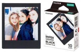 Моментальная фотопленка instax SQUARE GLOSSY BLACK FRAME (10pl) цена и информация | Fujifilm Мобильные телефоны, Фото и Видео | kaup24.ee