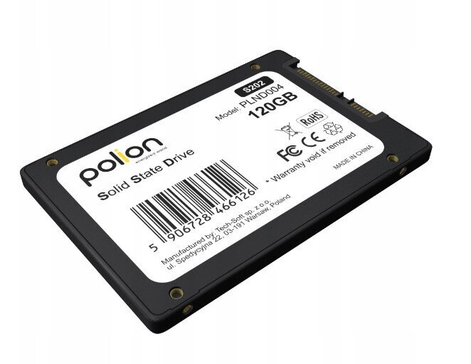 SSD kõvaketas POLION 120GB 2,5" SATA III цена и информация | Sisemised kõvakettad (HDD, SSD, Hybrid) | kaup24.ee