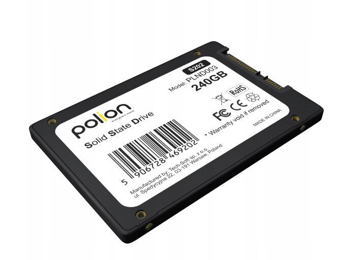 SSD kõvaketas POLION 240GB 2,5" SATA III hind ja info | Sisemised kõvakettad (HDD, SSD, Hybrid) | kaup24.ee