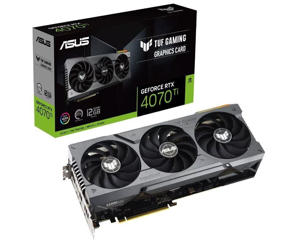 Asus TUF Gaming GeForce RTX 4070 Ti 12GB (TUF-RTX4070TI-12G-GAMING) GDDR6X цена и информация | Videokaardid (GPU) | kaup24.ee