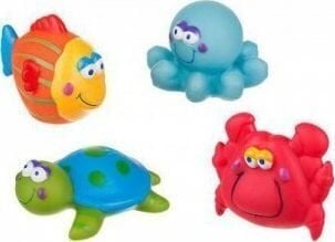 Akuku набор игрушек для ванны водные животные 4 шт, A0362 цена и информация | Игрушки для малышей | kaup24.ee