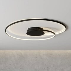 Lindby Joline LED-laevalgusti, must, 70 cm цена и информация | Потолочные светильники | kaup24.ee