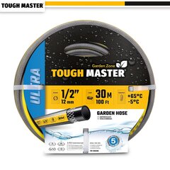 Усиленный садовый поливочный шланг 30m. (-5°C iki +65°C) UK BRAND, TOUGH MASTER® TM-GH330 цена и информация | Оборудование для полива | kaup24.ee