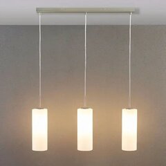 Винста - трехламповый подвесной светильник с белым стеклом цена и информация | Люстры | kaup24.ee