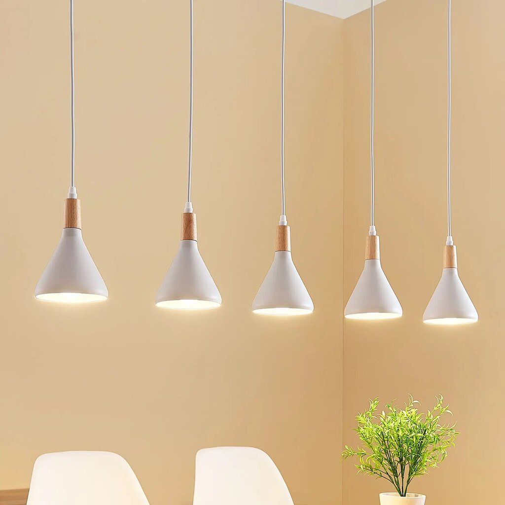 LED ripplamp Arina valget värvi, 5 pirni цена и информация | Rippvalgustid | kaup24.ee
