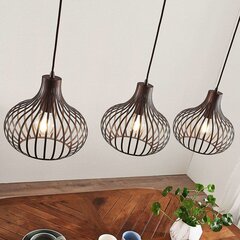 Подвесной светильник Lindby Frances, коричневый, 3 лампочки цена и информация | Люстры | kaup24.ee