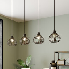 Подвесной светильник Lindby Frances, коричневый, 4 лампочки. цена и информация | Люстры | kaup24.ee