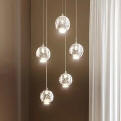 Hayley LED подвесной светильник, 5 ламп, круглый, хром цена и информация | Люстры | kaup24.ee