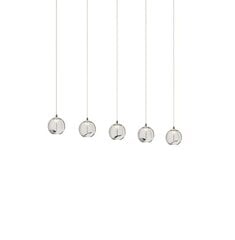 Подвесной светильник Hayley LED, 5 ламп, удлиненный, хром цена и информация | Люстры | kaup24.ee