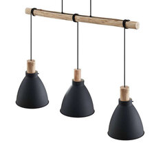 Подвесной светильник Lindby Trebale, черный, три источника света цена и информация | Люстры | kaup24.ee