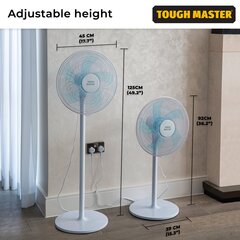 Напольный вентилятор, 50W, UK BRAND, TOUGH MASTER® цена и информация | Вентиляторы | kaup24.ee