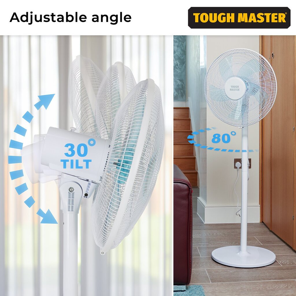 Põrandaventilaator, 50W, UK BRAND, TOUGH MASTER® TM-STF40W hind ja info | Ventilaatorid | kaup24.ee