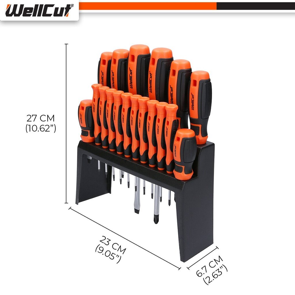 Kruvikeerajate komplekt 18 tk. UK BRAND, WellCut® WC-SD18S hind ja info | Käsitööriistad | kaup24.ee