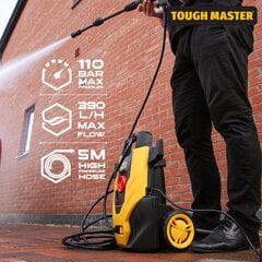 Мойка высокого давления 1400W, 110 bar, UK BRAND, TOUGH MASTER® TM-PW11 цена и информация | Мойки высокого давления | kaup24.ee