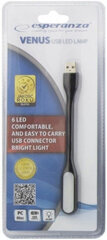 Lamp Esperanza EA147W, sobib sülearvutitele, 1 x USB, 6 LED, valge hind ja info | USB jagajad, adapterid | kaup24.ee