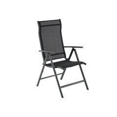 Удобный складной садовый стул, черный цена и информация | Садовые стулья, кресла, пуфы | kaup24.ee