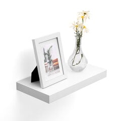 Seinariiul 40 cm, valge hind ja info | Riiulid | kaup24.ee
