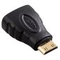Mini HDMI™ adapter Hama, mini HDMI™ pistik - HDMI™ liides, must hind ja info | USB jagajad, adapterid | kaup24.ee
