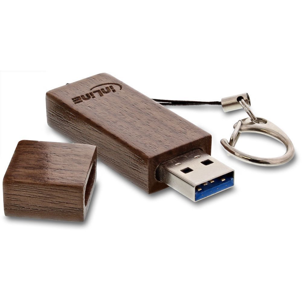 Mälupulk InLine 35064W 64 GB USB 3.0, puidu värvi цена и информация | Mälupulgad | kaup24.ee