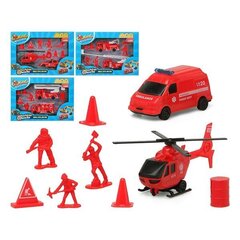 Transpordivahendite mängukomplekt, punane hind ja info | Poiste mänguasjad | kaup24.ee