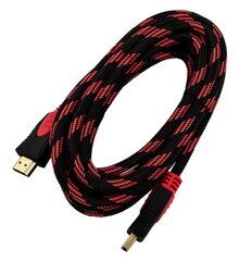 HDMI кабель Esperanza EB194,1.4 B, 3 м, черный/красный цена и информация | Кабели и провода | kaup24.ee