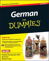 German For Dummies: (with CD) 2nd Edition цена и информация | Пособия по изучению иностранных языков | kaup24.ee