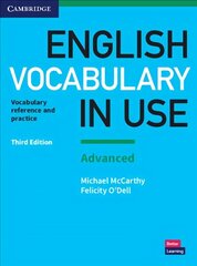English Vocabulary in Use: Advanced Book with Answers: Vocabulary Reference and Practice 3rd Revised edition цена и информация | Пособия по изучению иностранных языков | kaup24.ee