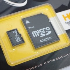 Mälukaart Imro Micro SDHC 16 GB, klass 10 UHS-1 + adapter hind ja info | Mobiiltelefonide mälukaardid | kaup24.ee