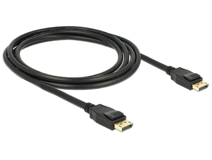 Delock Cable Displayport 1.2 male > Displayport male (19pin) 4K 2m hind ja info | Kaablid ja juhtmed | kaup24.ee