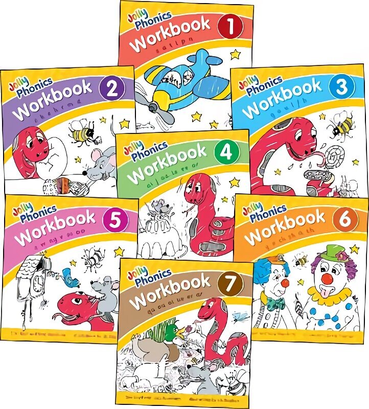 Jolly Phonics Workbooks 1-7: in Precursive Letters (British English edition) цена и информация | Noortekirjandus | kaup24.ee