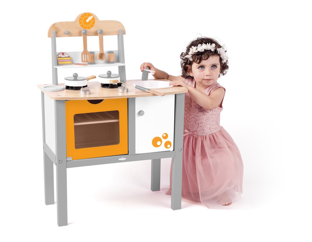 Puidust köök tarvikutega Woody hind ja info | Tüdrukute mänguasjad | kaup24.ee