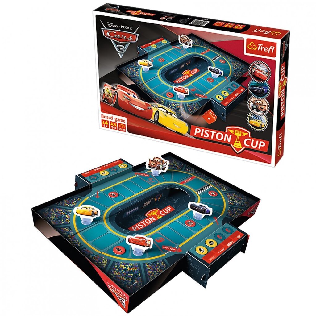 Настольная игра Trefl Молния Маквин (Cars) Piston Cup, LT, LV, EE цена |  kaup24.ee