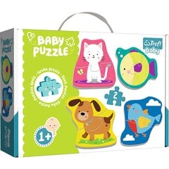 Pusle komplekt Trefl Baby 4in1 Lemmikloomad, 4x2-osaline цена и информация | Игрушки для малышей | kaup24.ee