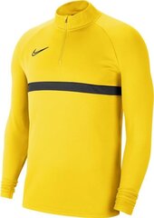 Dressipluus Nike Academy 21 Drill Top M CW6110 719, kollane цена и информация | Футбольная форма и другие товары | kaup24.ee