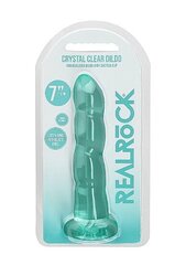 Фаллоимитатор с присоской Non Realistic Dildo, 7''/ 17 см, бирюзовый цвет цена и информация | Фаллоимитаторы | kaup24.ee