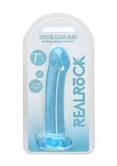 Фаллоимитатор с присоской Non Realistic Dildo, 6,7''/ 17 см, синий цвет цена и информация | Фаллоимитаторы | kaup24.ee