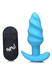 Анальная пробка вибрационная Swirl Butt Plug, синего цвета цена и информация | Анальные игрушки | kaup24.ee