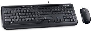 Microsoft Desktop 600 (3J2-00013), клавиатура+мышь цена и информация | Клавиатура с игровой мышью 3GO COMBODRILEW2 USB ES | kaup24.ee