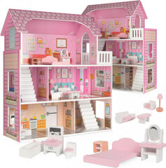 Nukumaja Wooden dollhouse Lulilo Trikito 70cm hind ja info | Tüdrukute mänguasjad | kaup24.ee