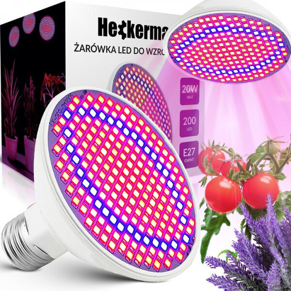 LED pirn taimedele / Phyto pirn / E27/ UFO / 1100 Lm / 20W / 200led hind ja info | Nutipotid ja taimelambid | kaup24.ee