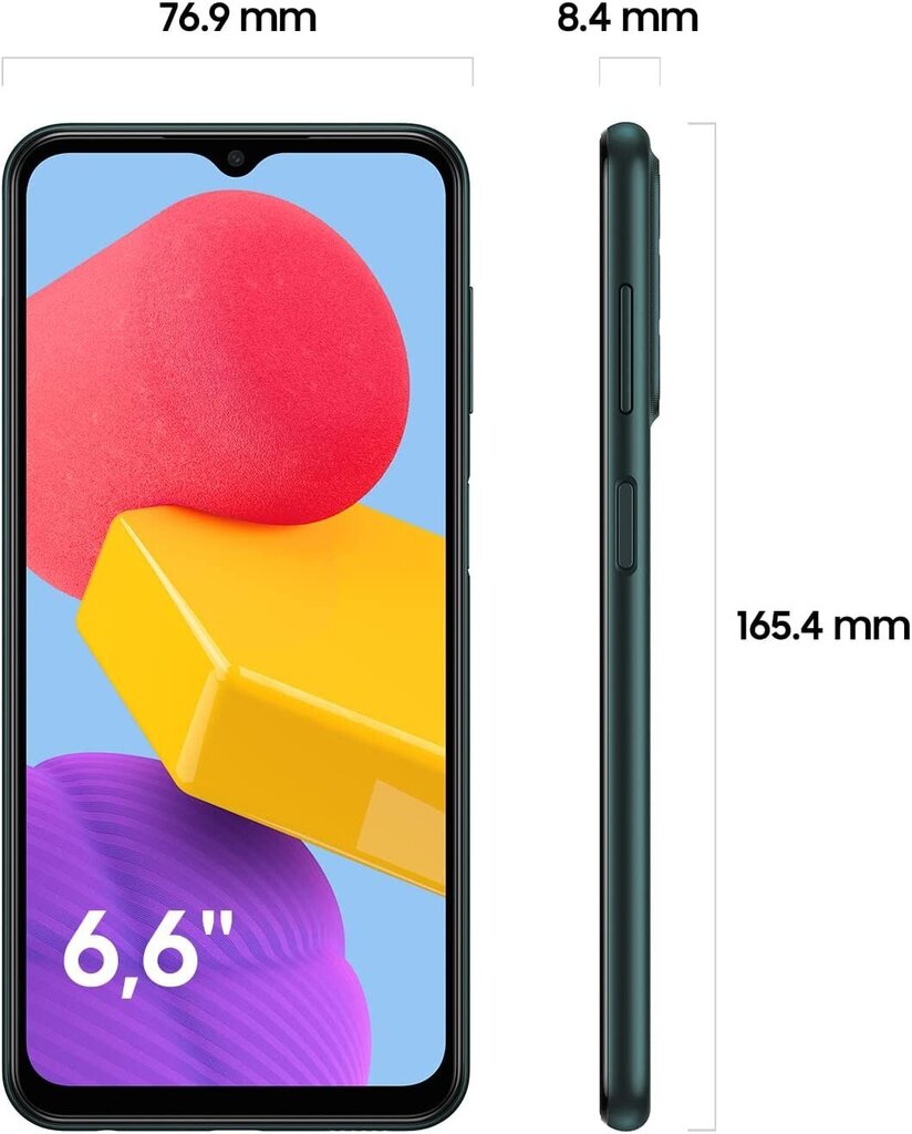 Samsung Galaxy M13, 4/128GB, Dual SIM, Green цена и информация | Telefonid | kaup24.ee