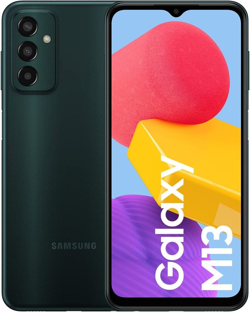 Samsung Galaxy M13, 4/128GB, Dual SIM, Green цена и информация | Telefonid | kaup24.ee