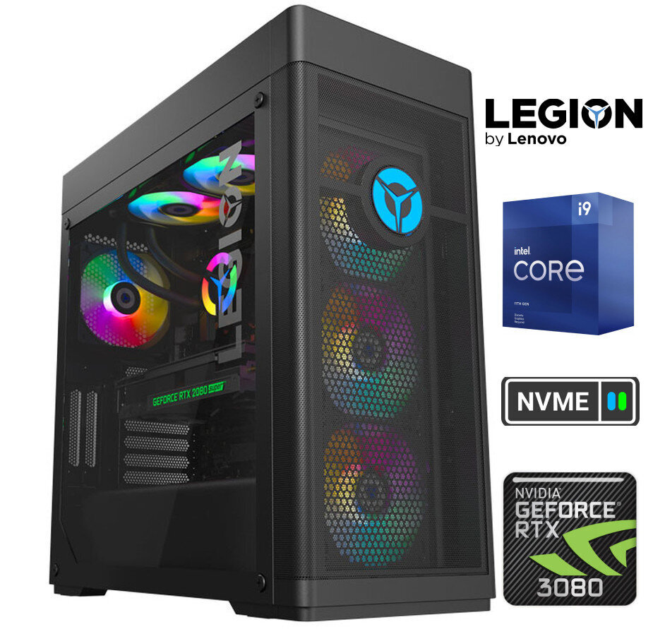 Legion T7 i9-11900KF 32GB 2TB SSD RTX 3080 Windows 11 цена и информация | Lauaarvutid | kaup24.ee