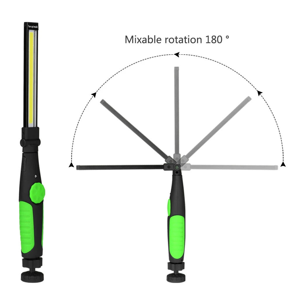 Töökoja lamp, COB LED-taskulamp reguleeritava heledusega, Kokkupandav цена и информация | Taskulambid, prožektorid | kaup24.ee